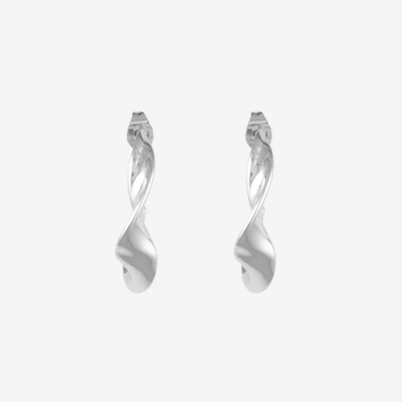 Boucles d'oreilles torsadé ovale