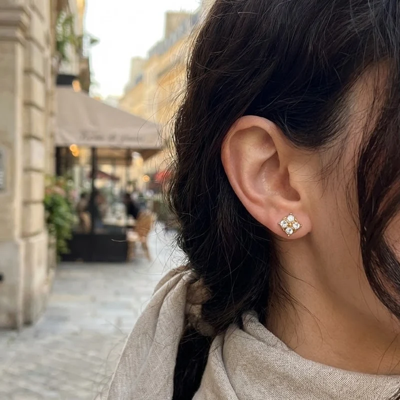 Puces strass Simple