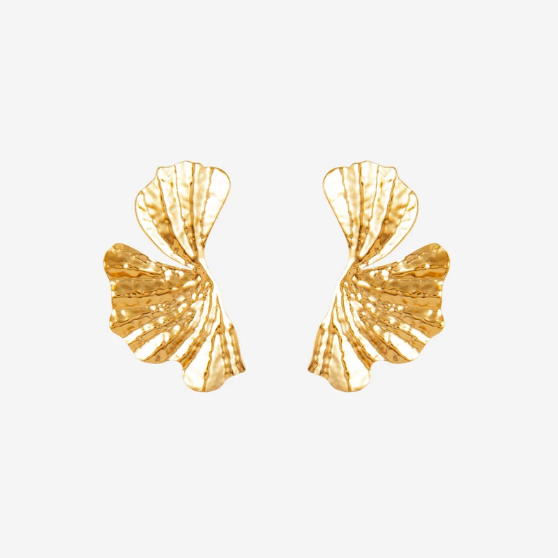Boucles d'oreilles Demi Feuille