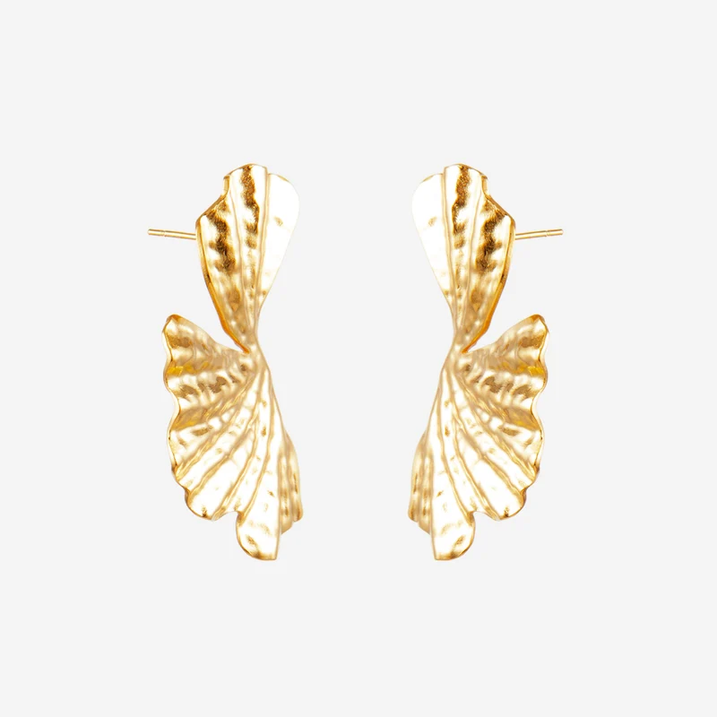 Boucles d'oreilles Demi Feuille