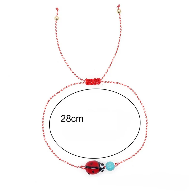 Bracelet Coccinelle Boule Bleue
