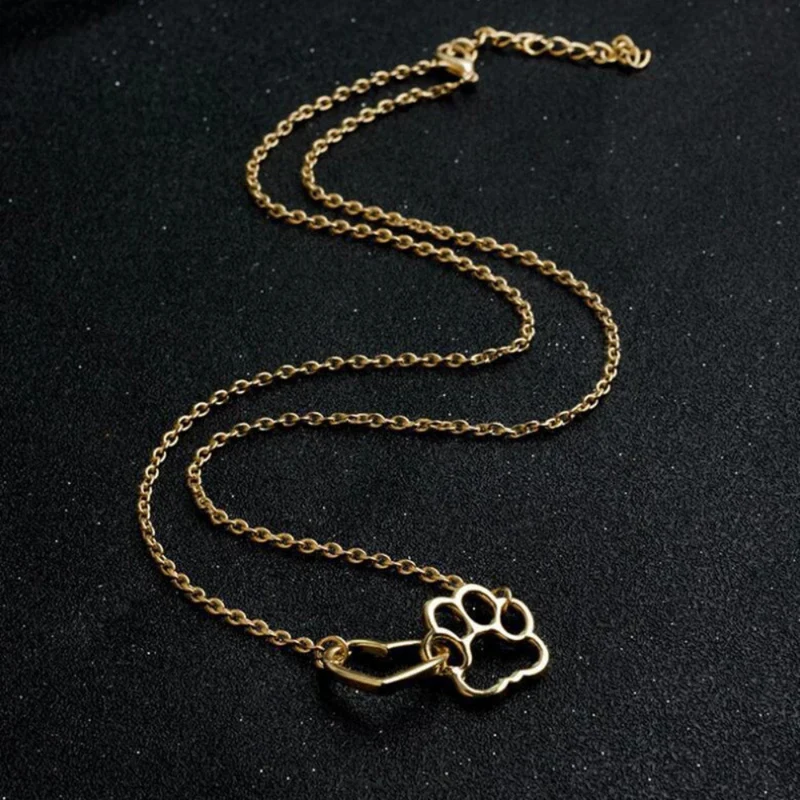 Collier Cœur et Patte de Chien
