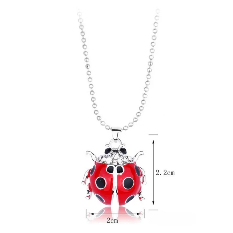 Collier Coccinelle Acier Inoxydable