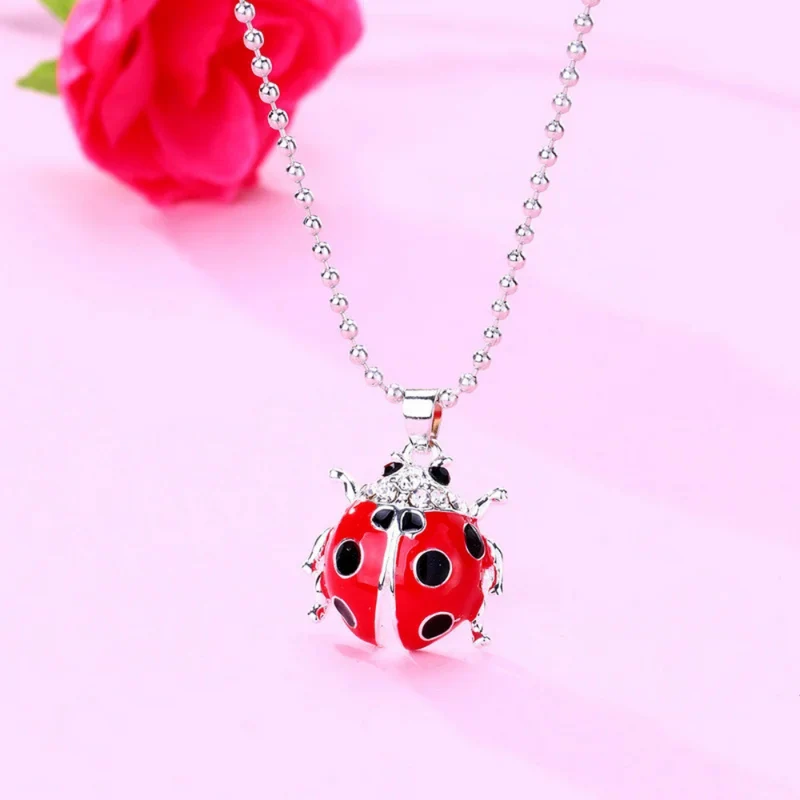 Collier Coccinelle Acier Inoxydable