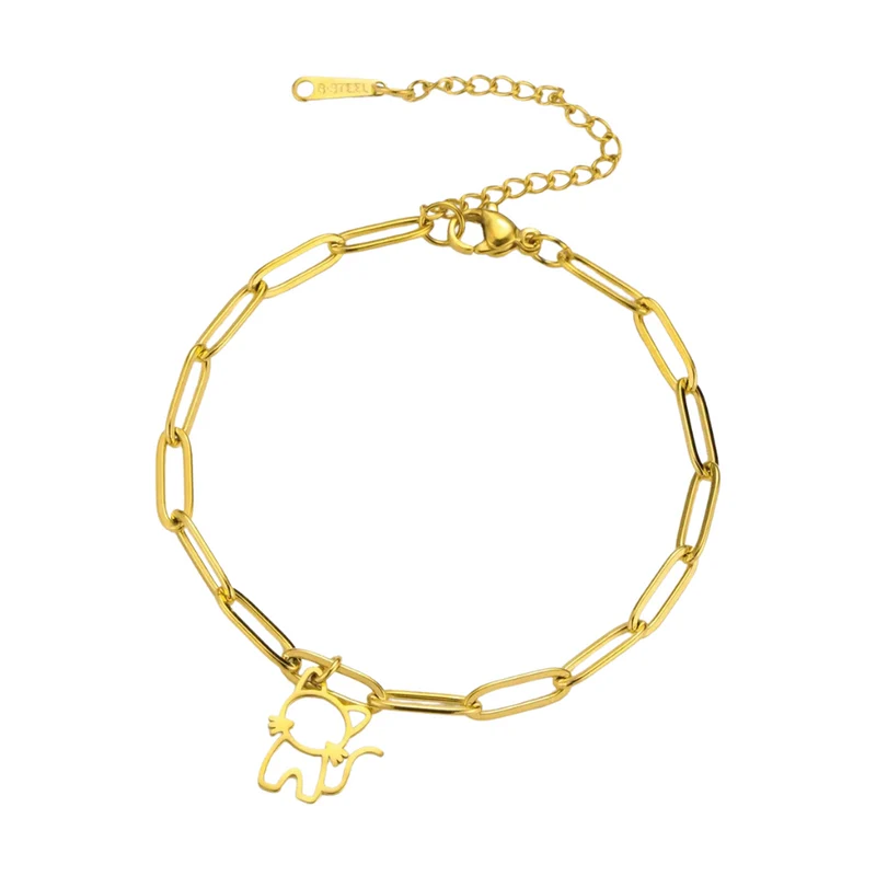 Bracelet Breloque Chat