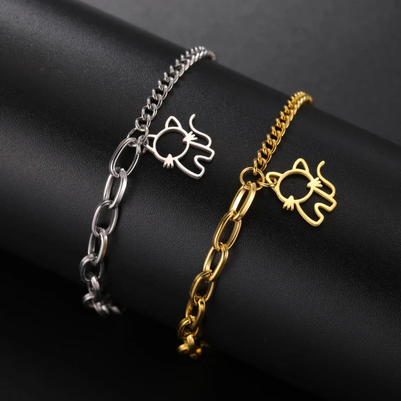 Bracelet Breloque Chat