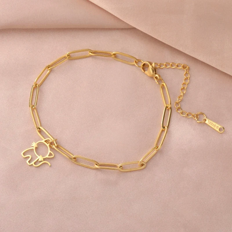 Bracelet Breloque Chat