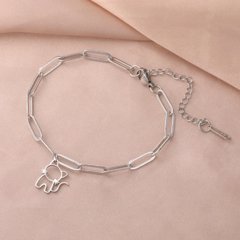 Bracelet Breloque Chat