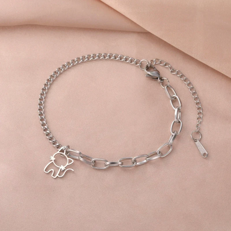 Bracelet Breloque Chat