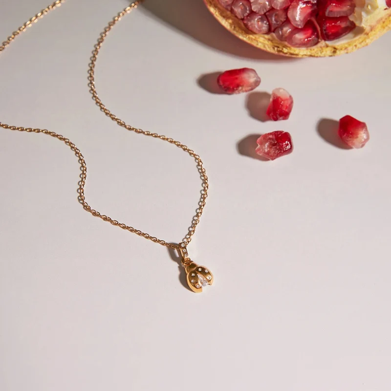 Collier Coccinelle Or
