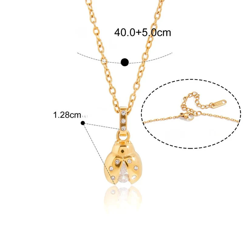 Collier Coccinelle Or