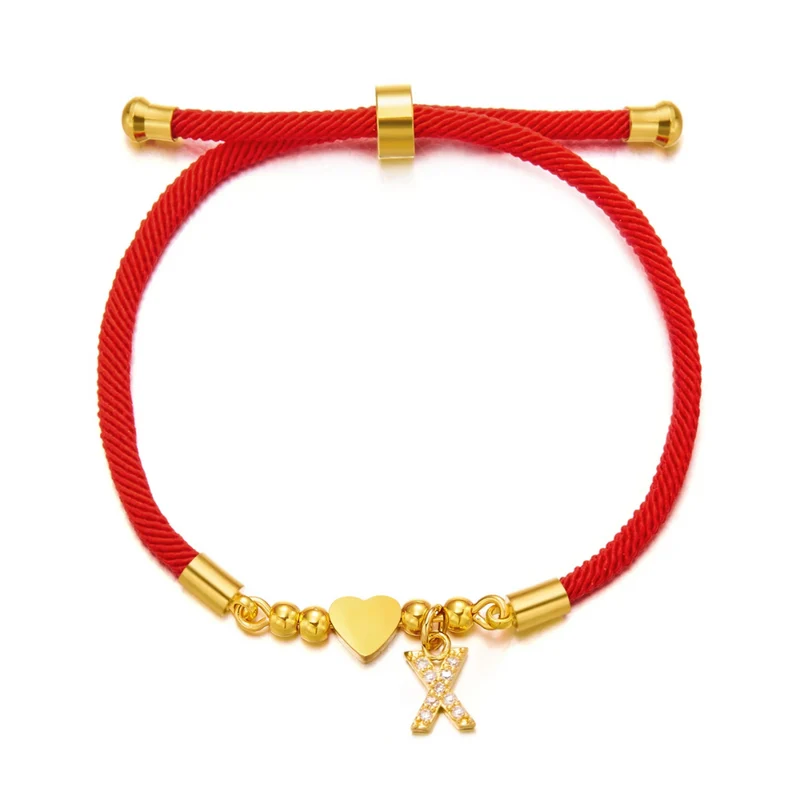Bracelet Cordon Initiale