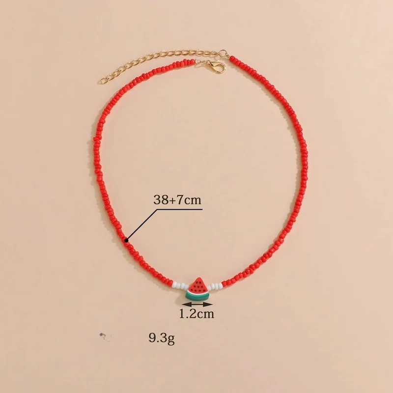 Collier Pastèque Perles