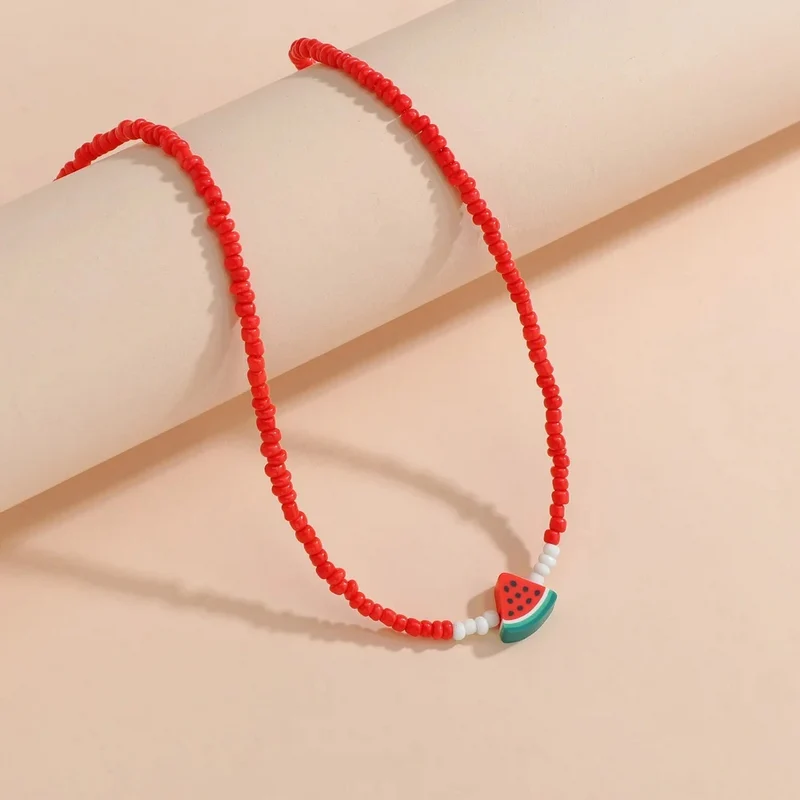 Collier Pastèque Perles