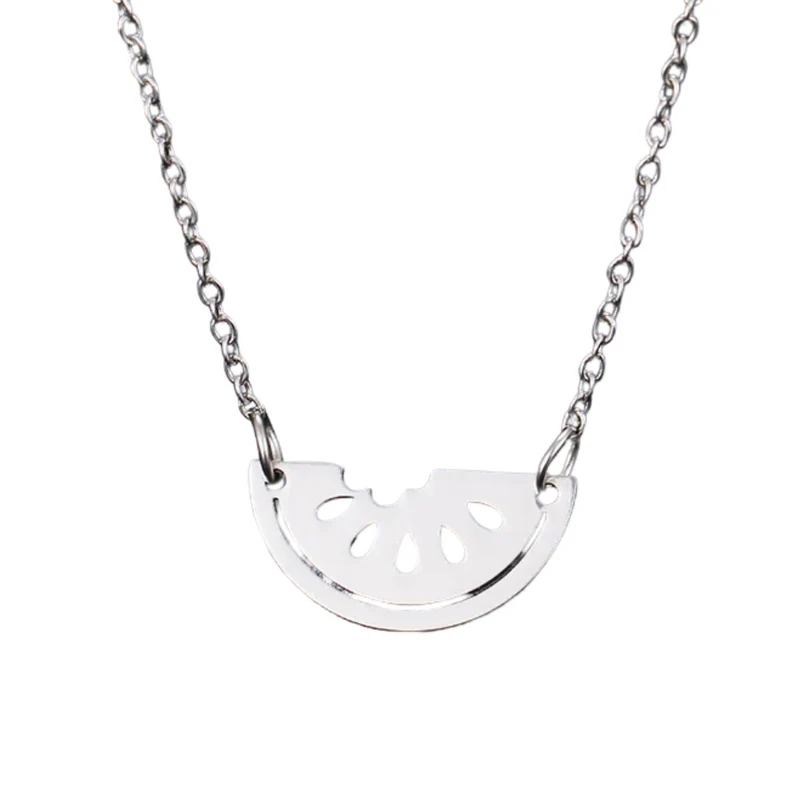 Collier Pastèque Acier Inoxydable