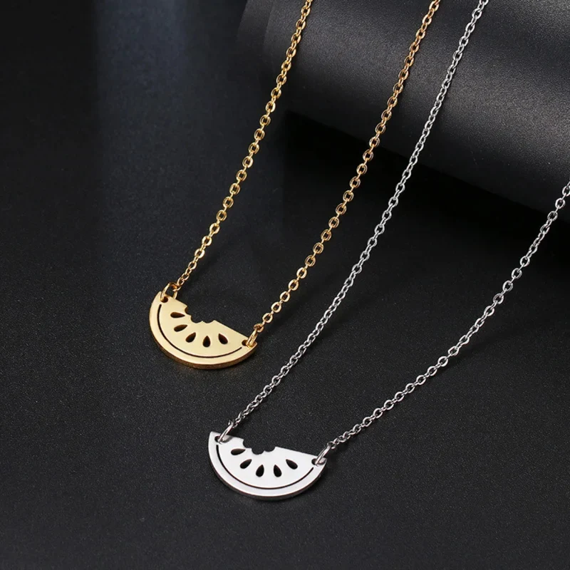 Collier Pastèque Acier Inoxydable