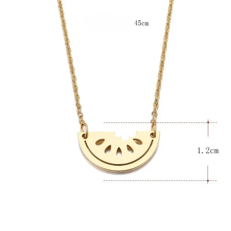 Collier Pastèque Acier Inoxydable