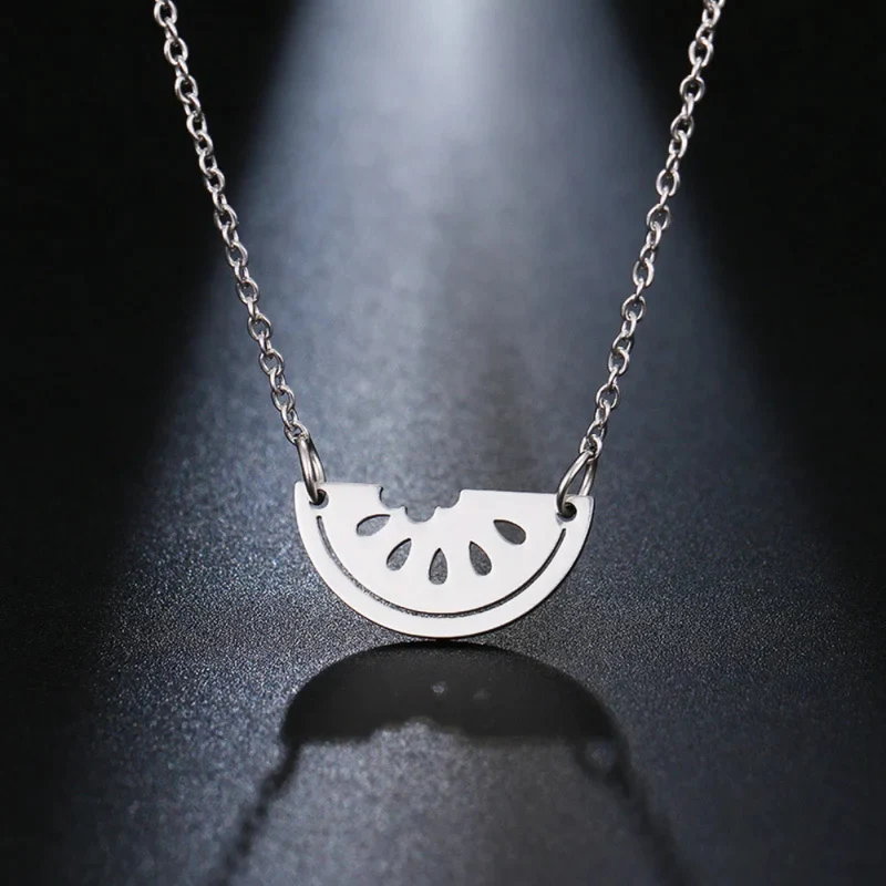 Collier Pastèque Acier Inoxydable