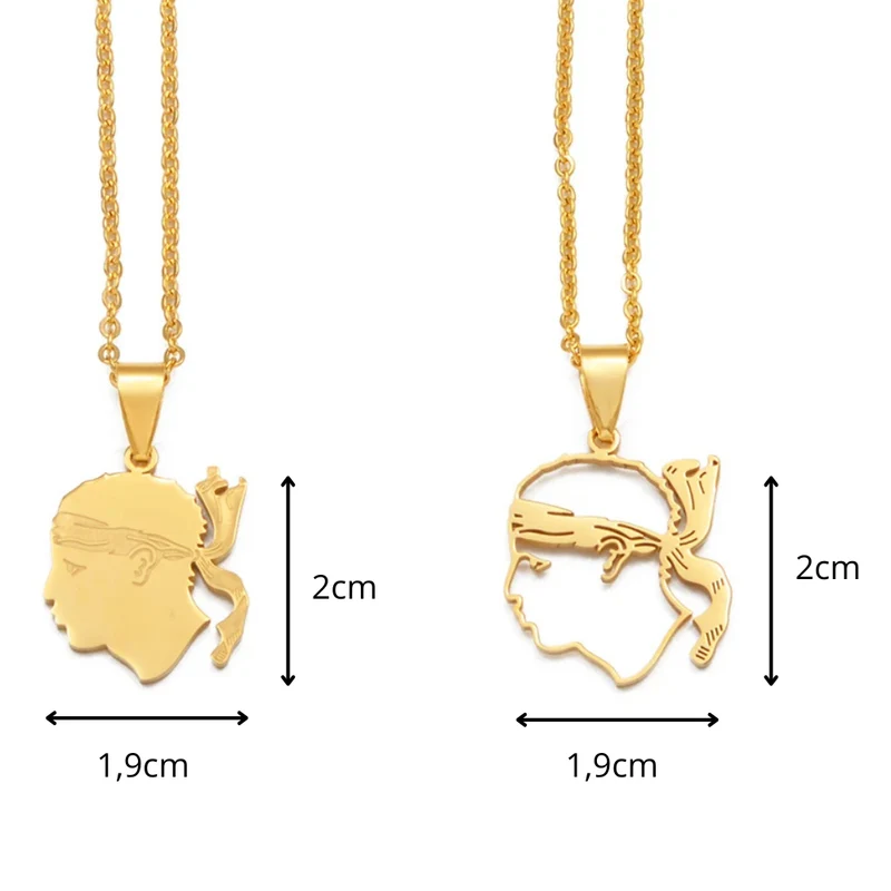 Pendentif Corse Tête de Maure