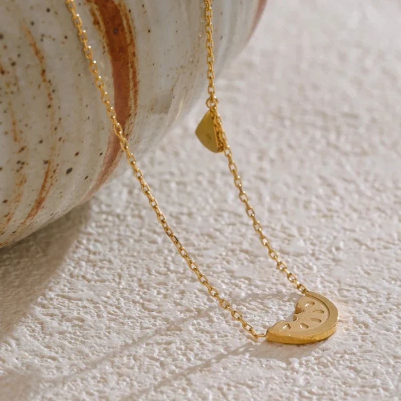 Collier Pastèque Doré