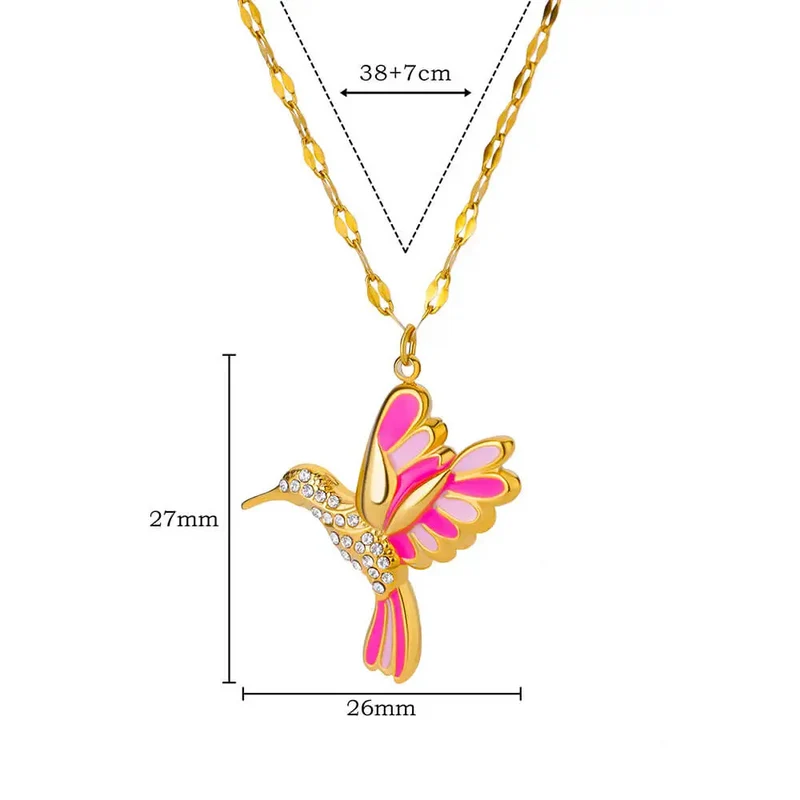 Collier pendentif Colibri