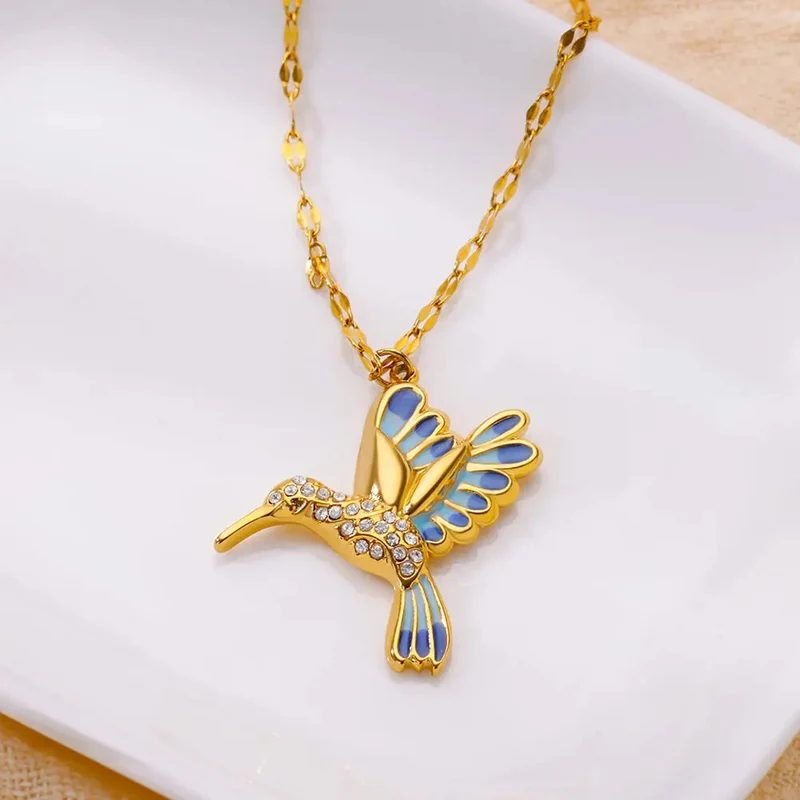 Collier pendentif Colibri