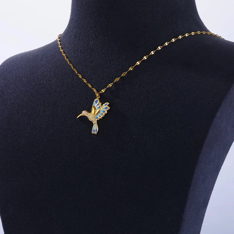 Collier pendentif Colibri
