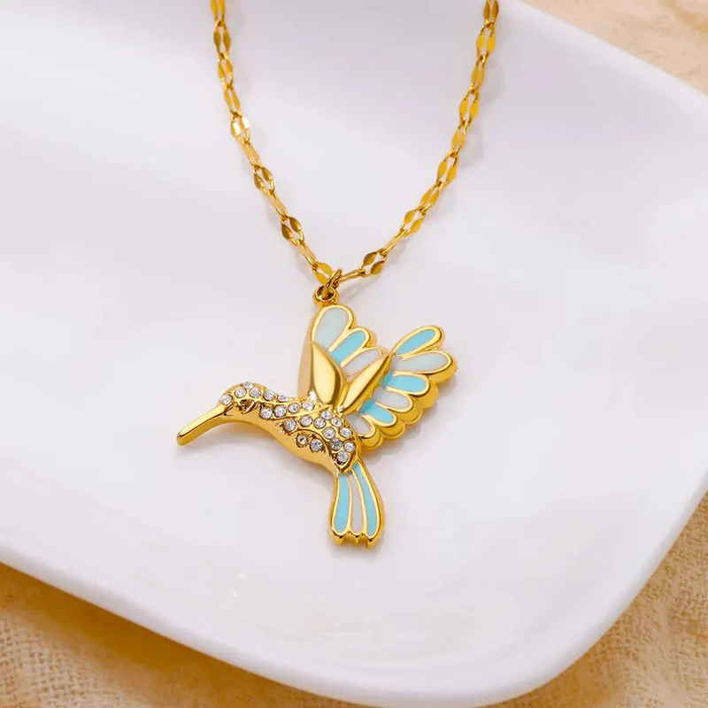 Collier pendentif Colibri