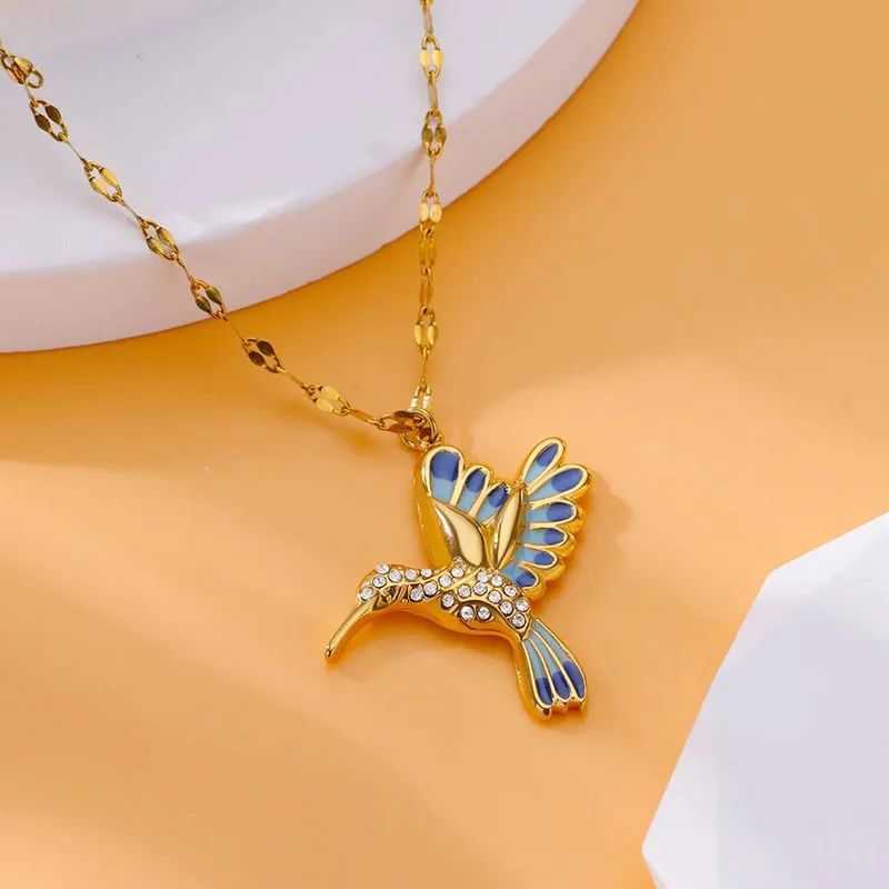 Collier pendentif Colibri