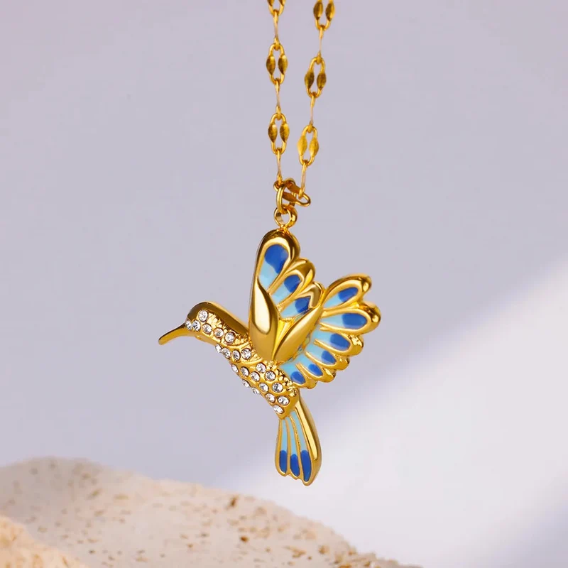 Collier pendentif Colibri