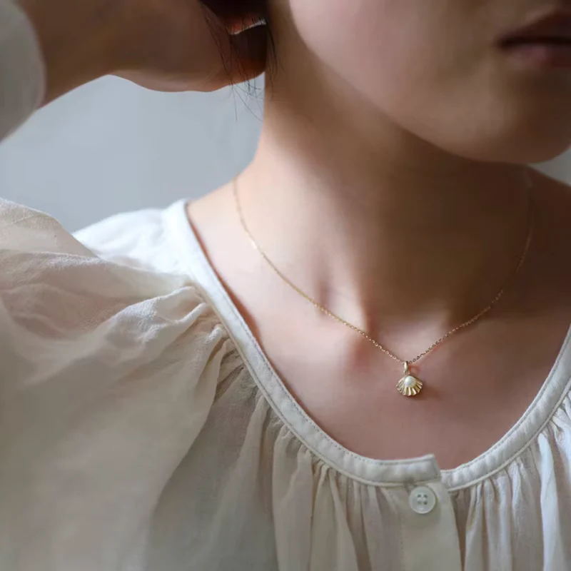 Collier Coquille et Perle