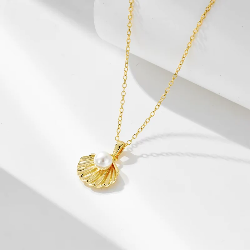 Collier Coquille et Perle