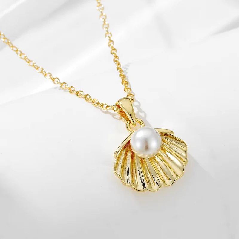 Collier Coquille et Perle