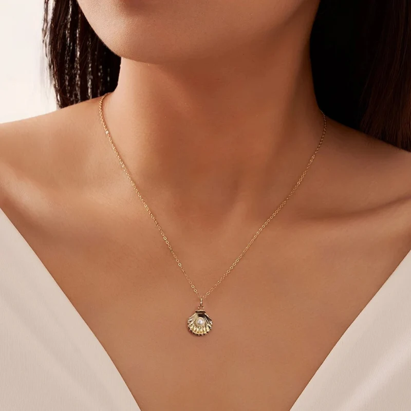 Collier Coquillage Perle