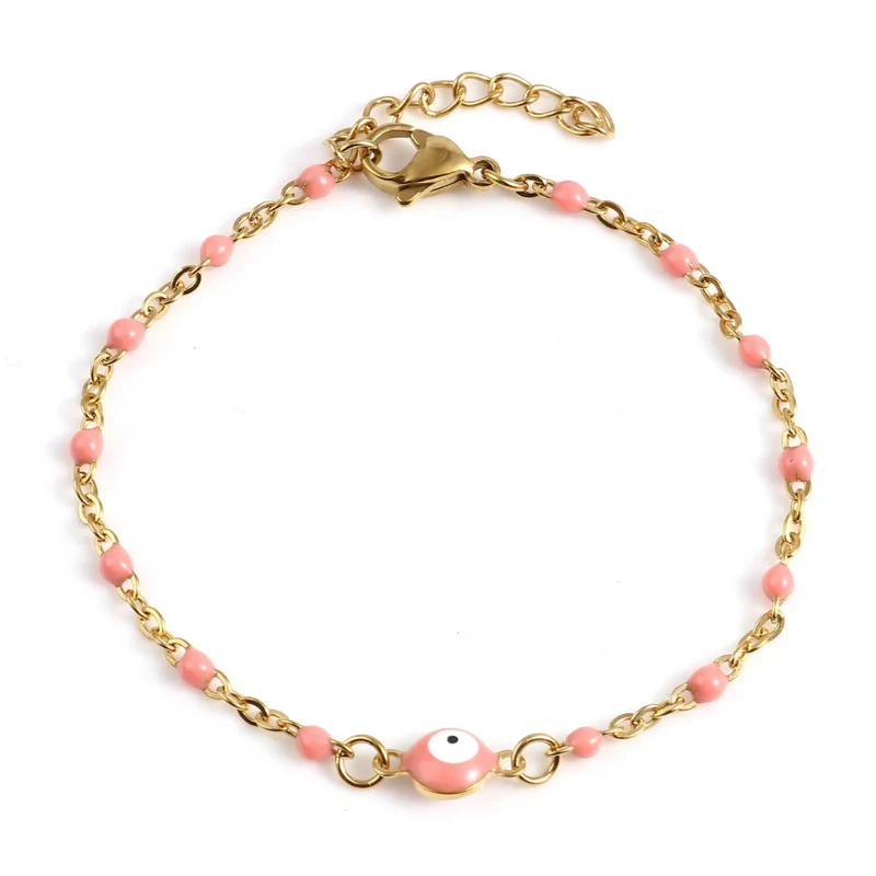 Bracelet Œil Protecteur Rose
