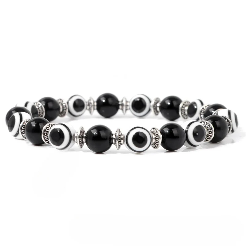Bracelet Œil Perle Noir