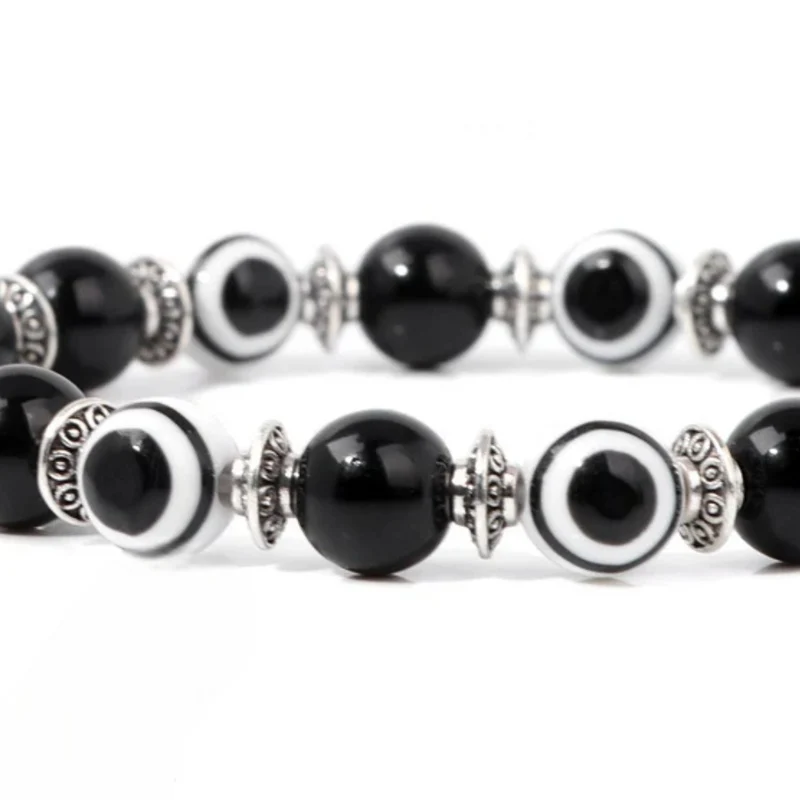 Bracelet Œil Perle Noir