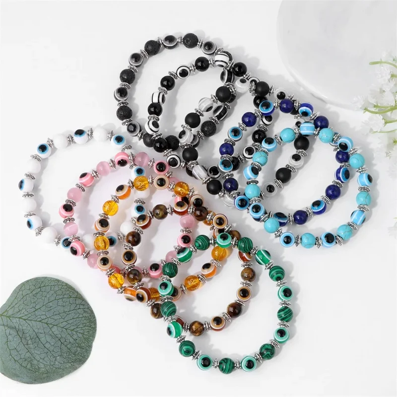 Bracelet Œil Perle Blanche