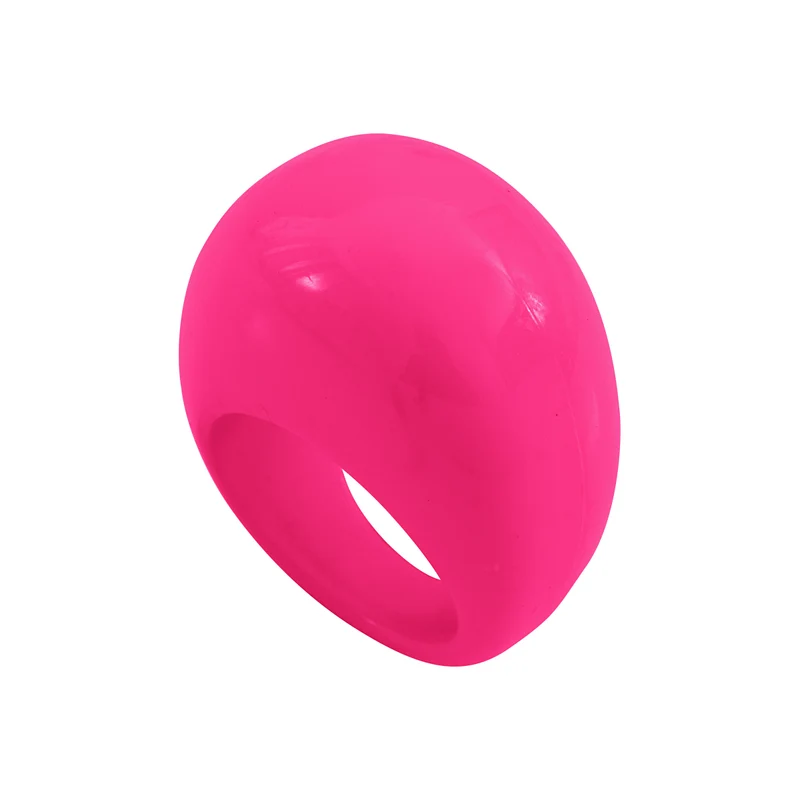 Bague Lara en Lucite rose