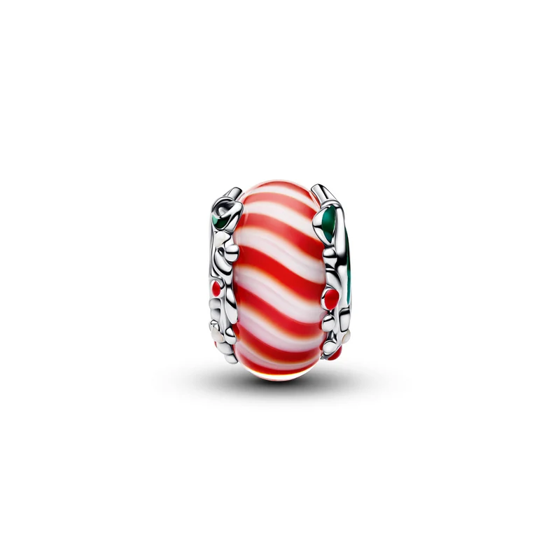 Pandora Moments 925 Sterling Silver Candy Murano Glass Charm 794252C01