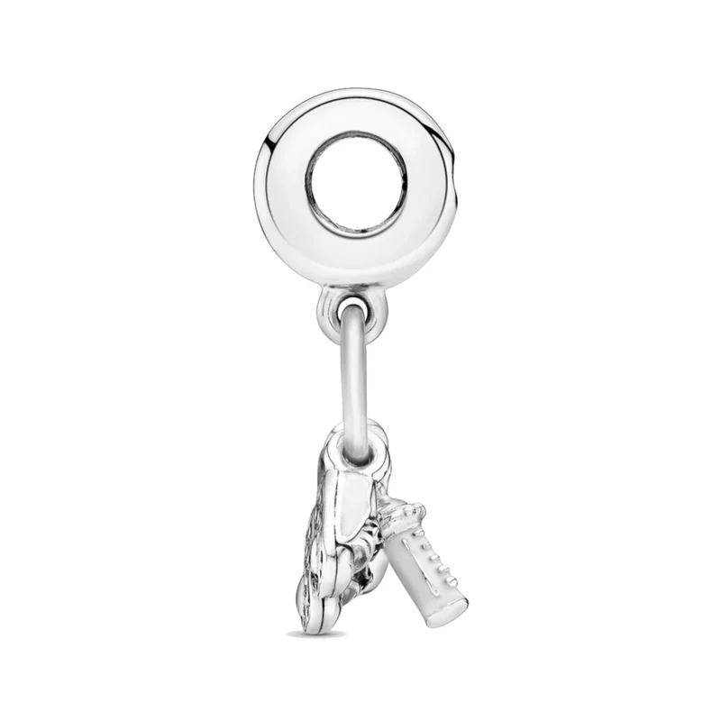 Pandora Moments 925 Sterling Silver Shoes Baby Bottle And Heart Charm 798106CZ