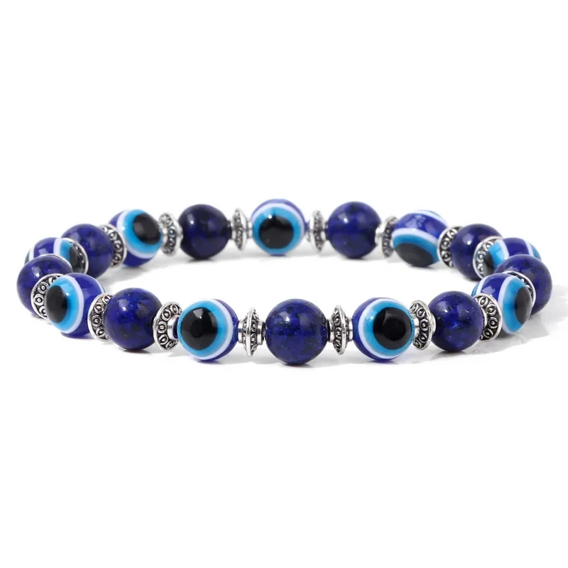 Bracelet Œil Perle Bleu