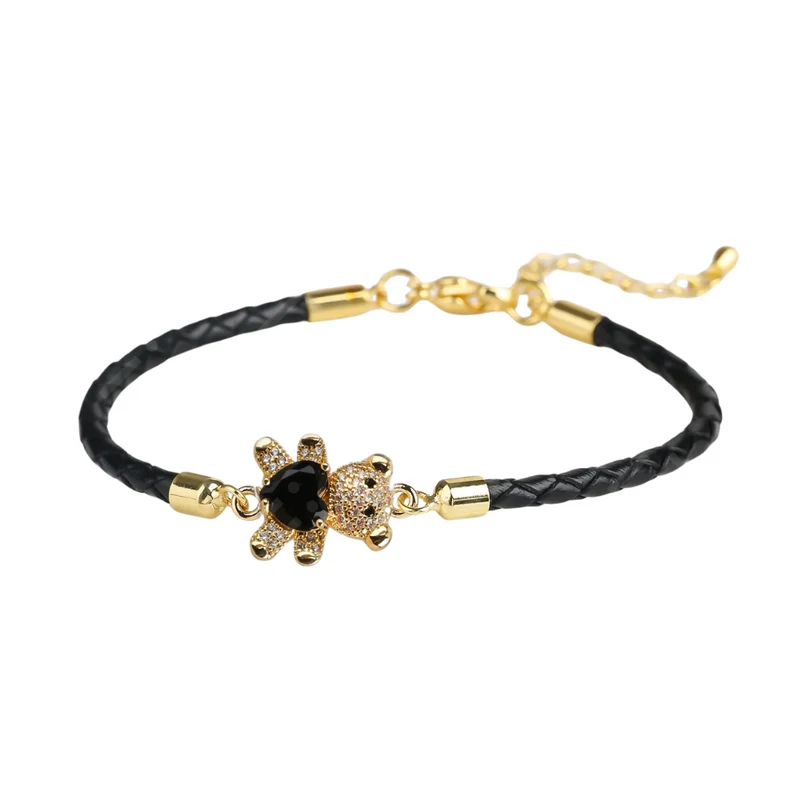 Bracelet Ourson Simili-Cuir