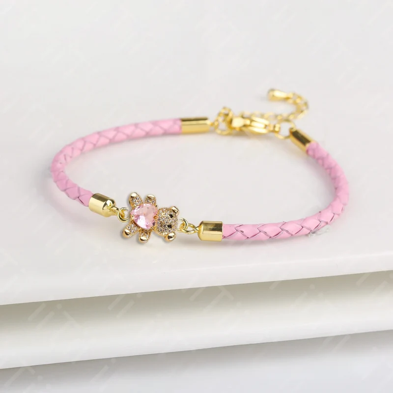 Bracelet Ourson Simili-Cuir