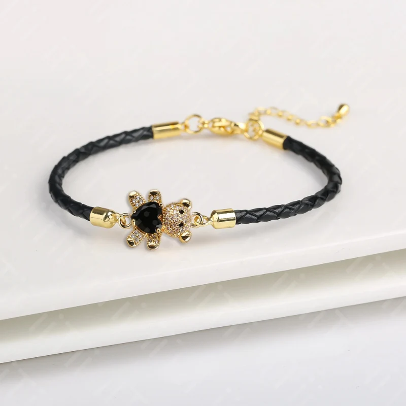 Bracelet Ourson Simili-Cuir