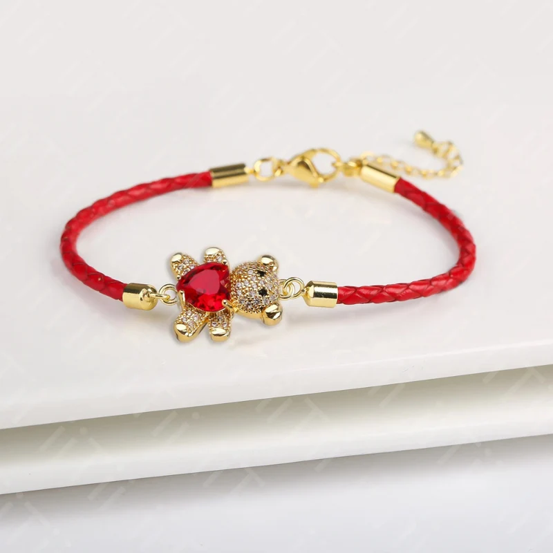 Bracelet Ourson Simili-Cuir