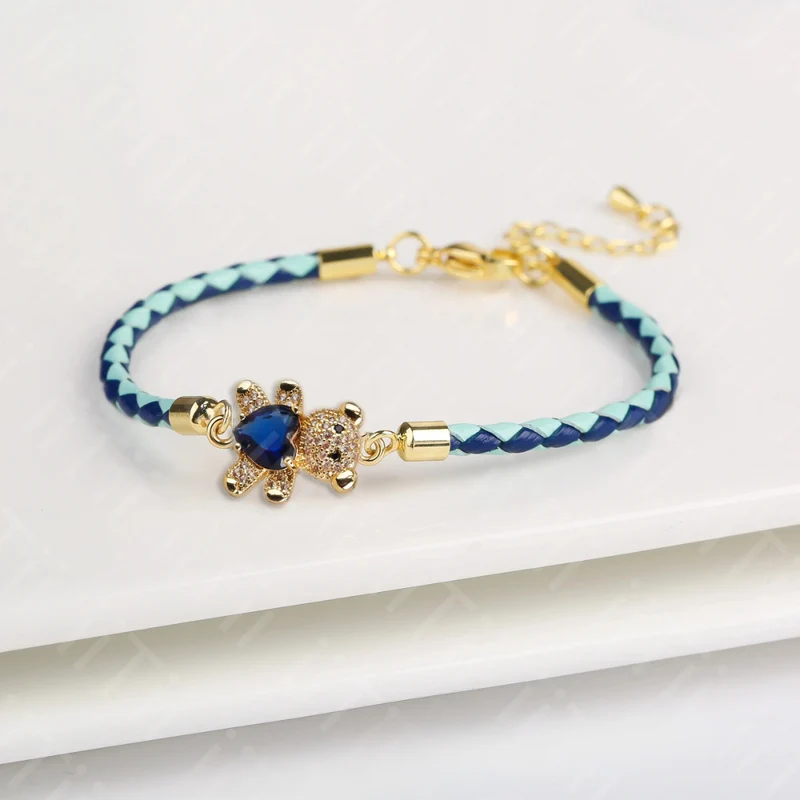 Bracelet Ourson Simili-Cuir