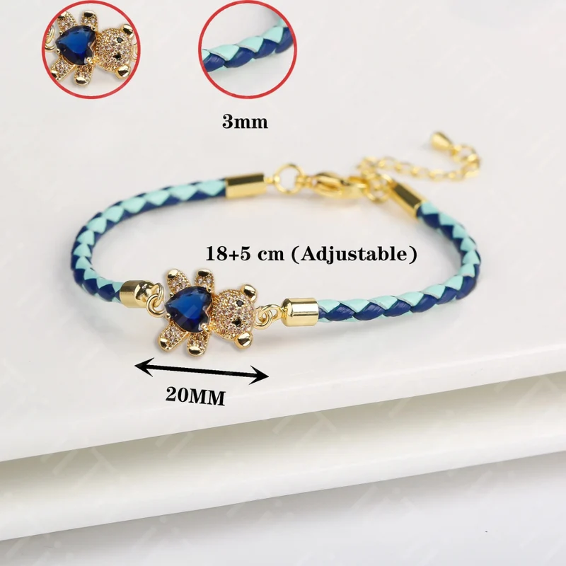 Bracelet Ourson Simili-Cuir