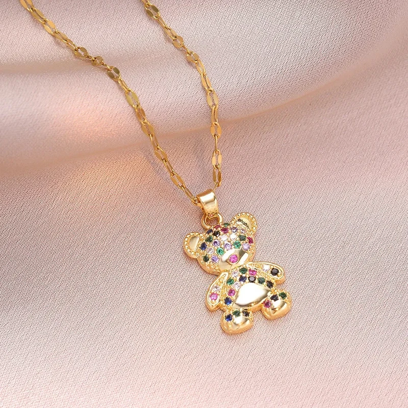Collier Ourson Multicolore