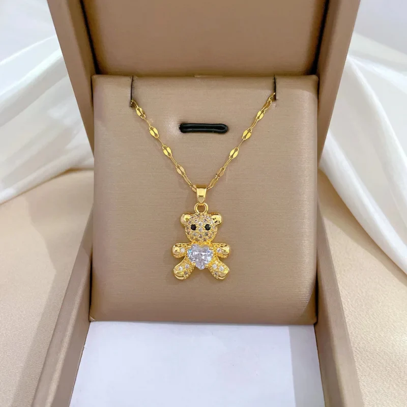 Collier Ourson Doré
